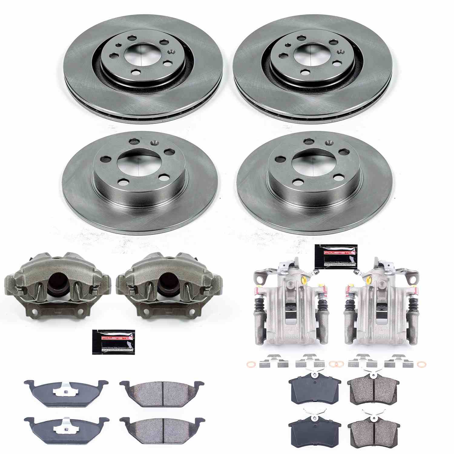Power Stop 1998 Volkswagen Beetle Front & Rear Autospecialty Brake Kit w/Calipers
