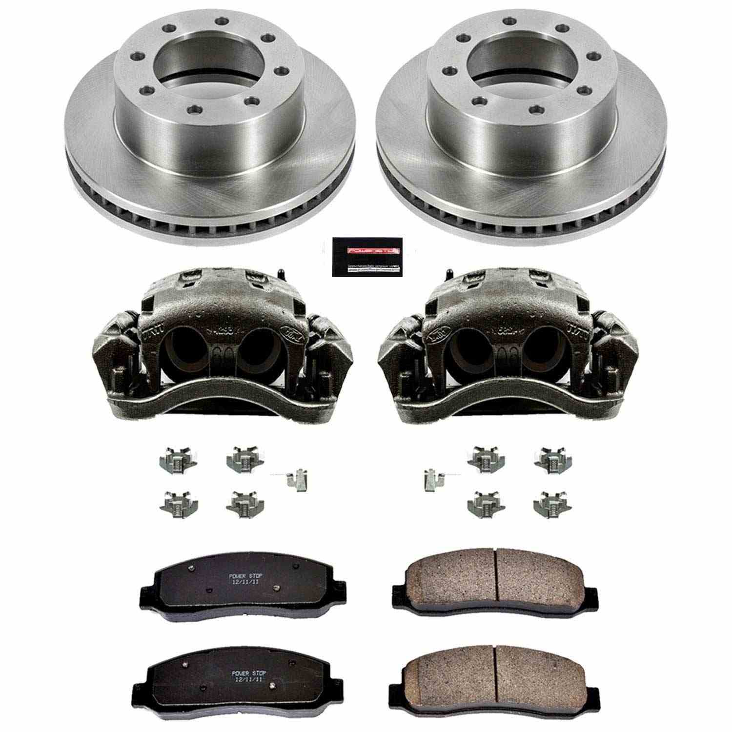 Power Stop 10-11 Ford F-350 Super Duty Front Autospecialty Kit w/Cals