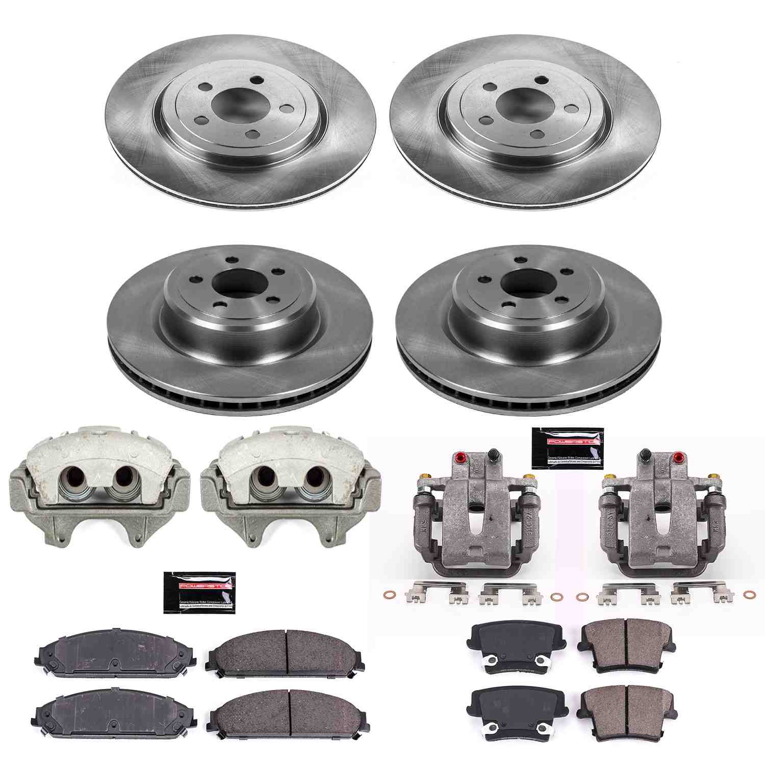Power Stop 06-11 Dodge Charger Front & Rear Autospecialty Kit w/Cals