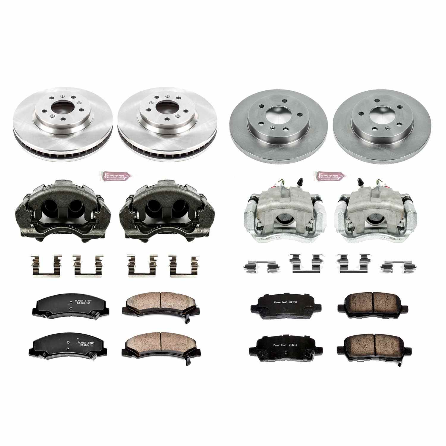 Power Stop 11-13 Chevrolet Impala Front & Rear Autospecialty Kit w/Cals