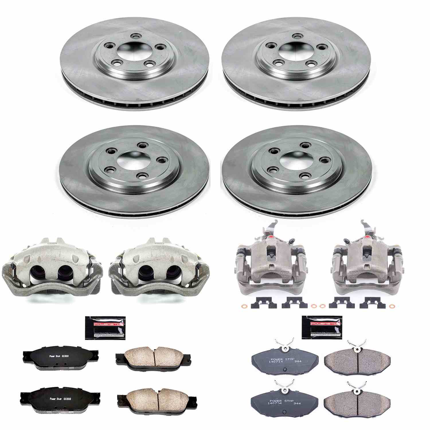 Power Stop 2005 Jaguar S-Type Front & Rear Autospecialty Brake Kit w/Calipers