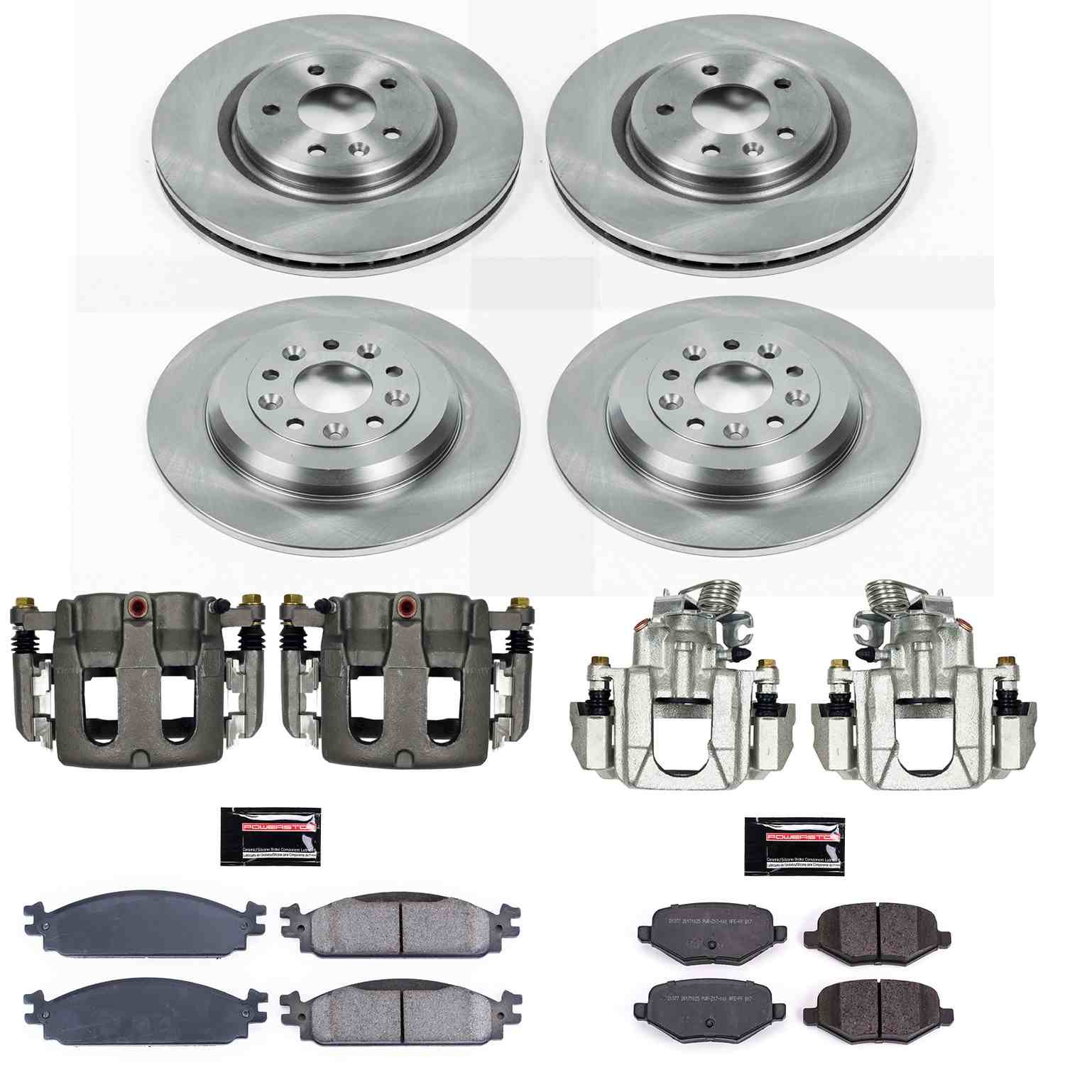 Power Stop 10-11 Ford Flex Front & Rear Autospecialty Kit w/Cals