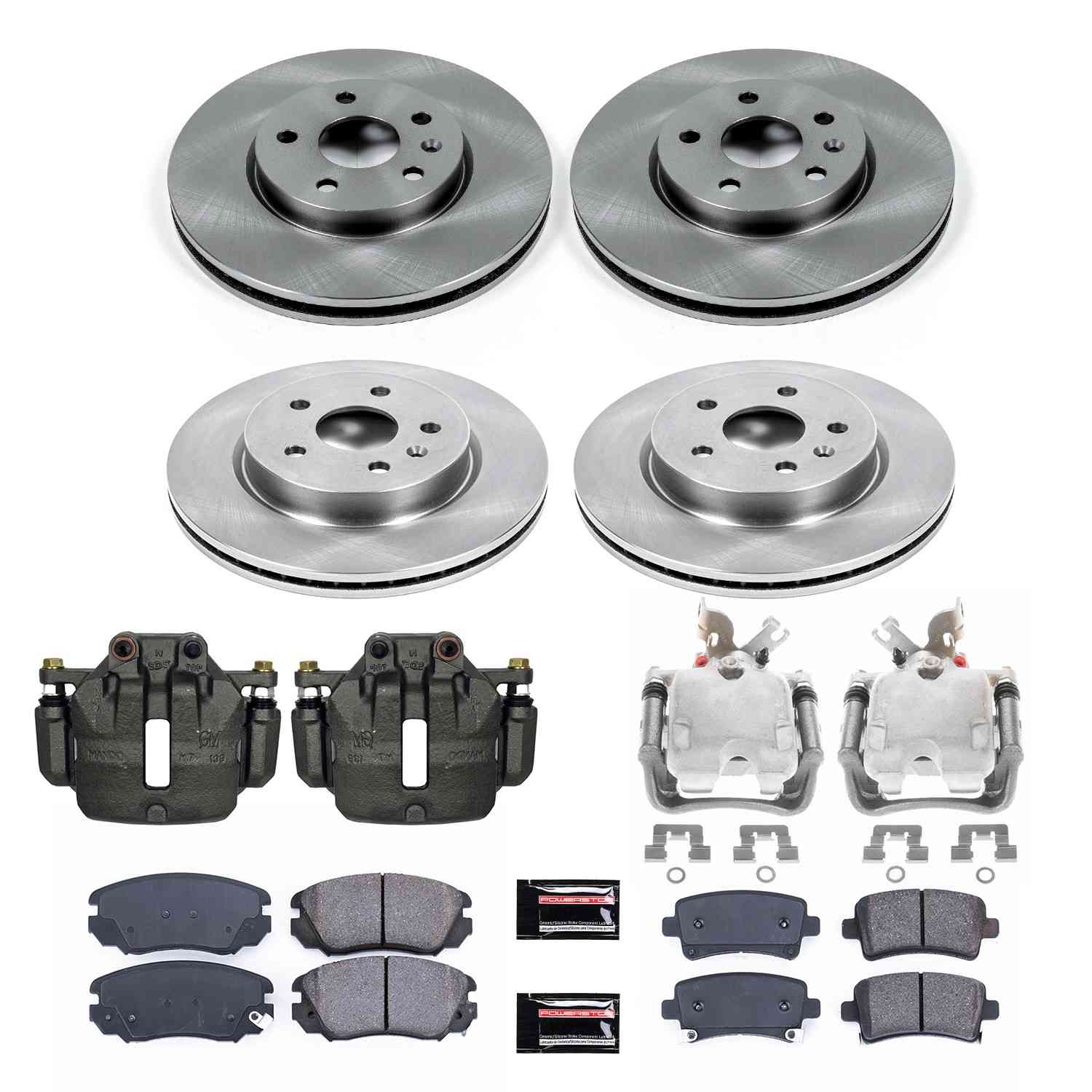 Power Stop 10-16 Buick LaCrosse Front & Rear Autospecialty Kit w/Cals