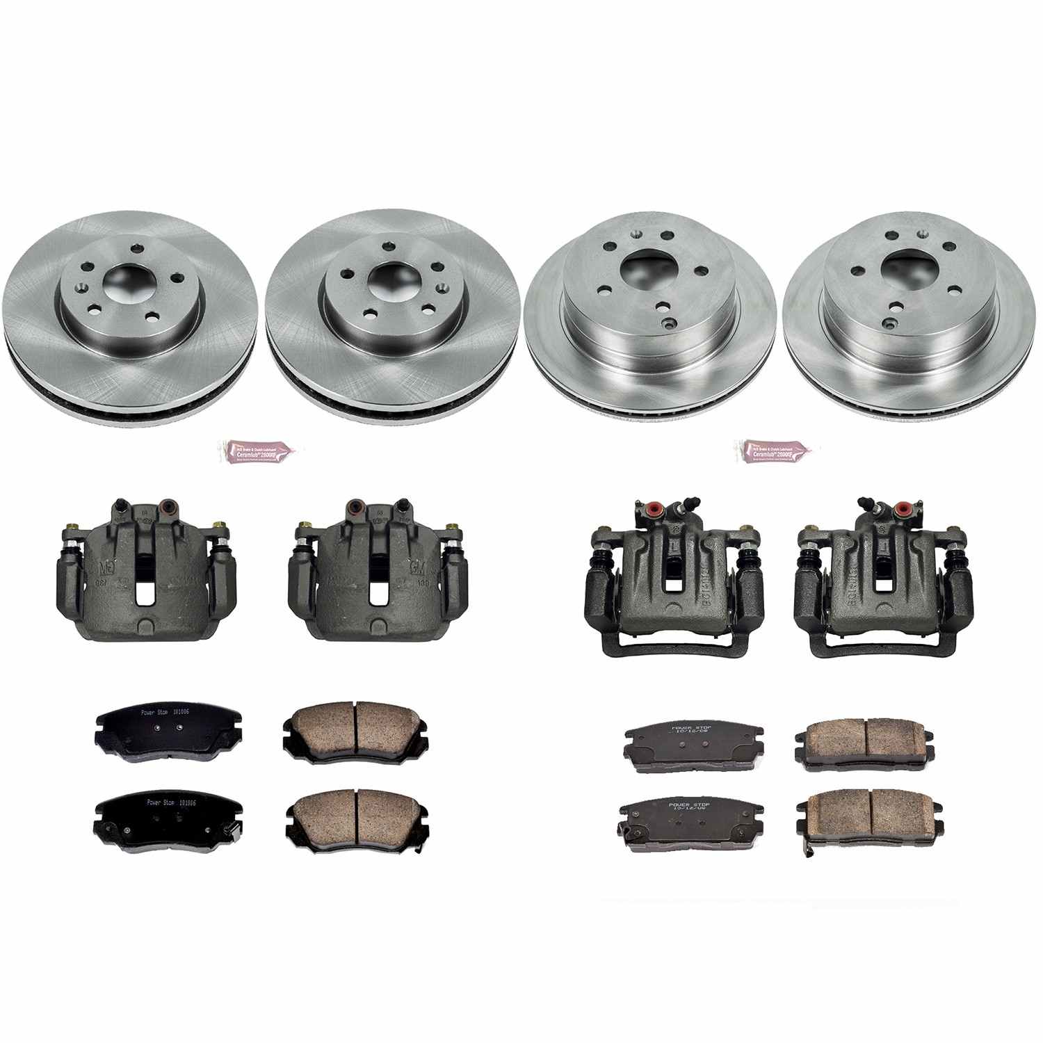Power Stop 10-17 Chevrolet Equinox Front & Rear Autospecialty Kit w/Cals