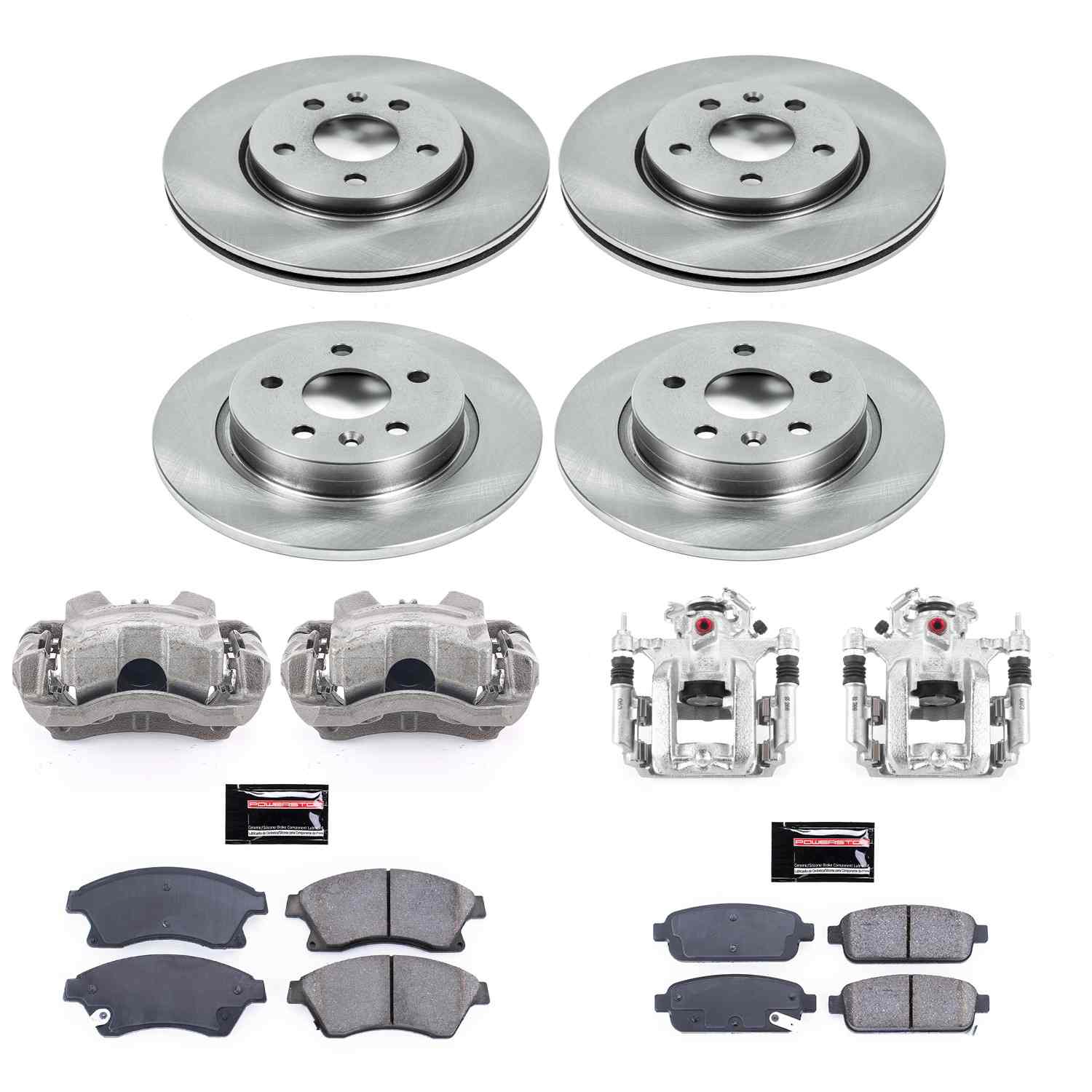 Power Stop 11-15 Chevrolet Cruze Front & Rear Autospecialty Brake Kit w/Calipers