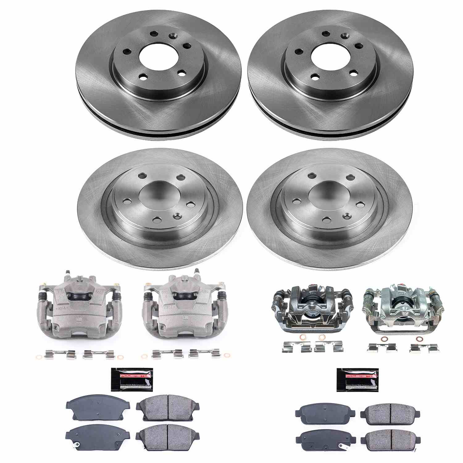 Power Stop 11-15 Chevrolet Volt Front & Rear Autospecialty Brake Kit w/Calipers