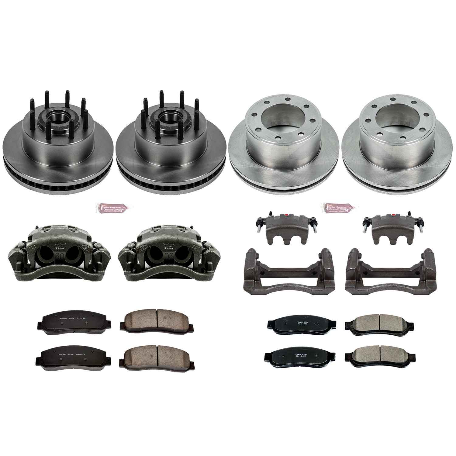 Power Stop 2010 Ford F-350 Super Duty Front & Rear Autospecialty Kit w/Cals