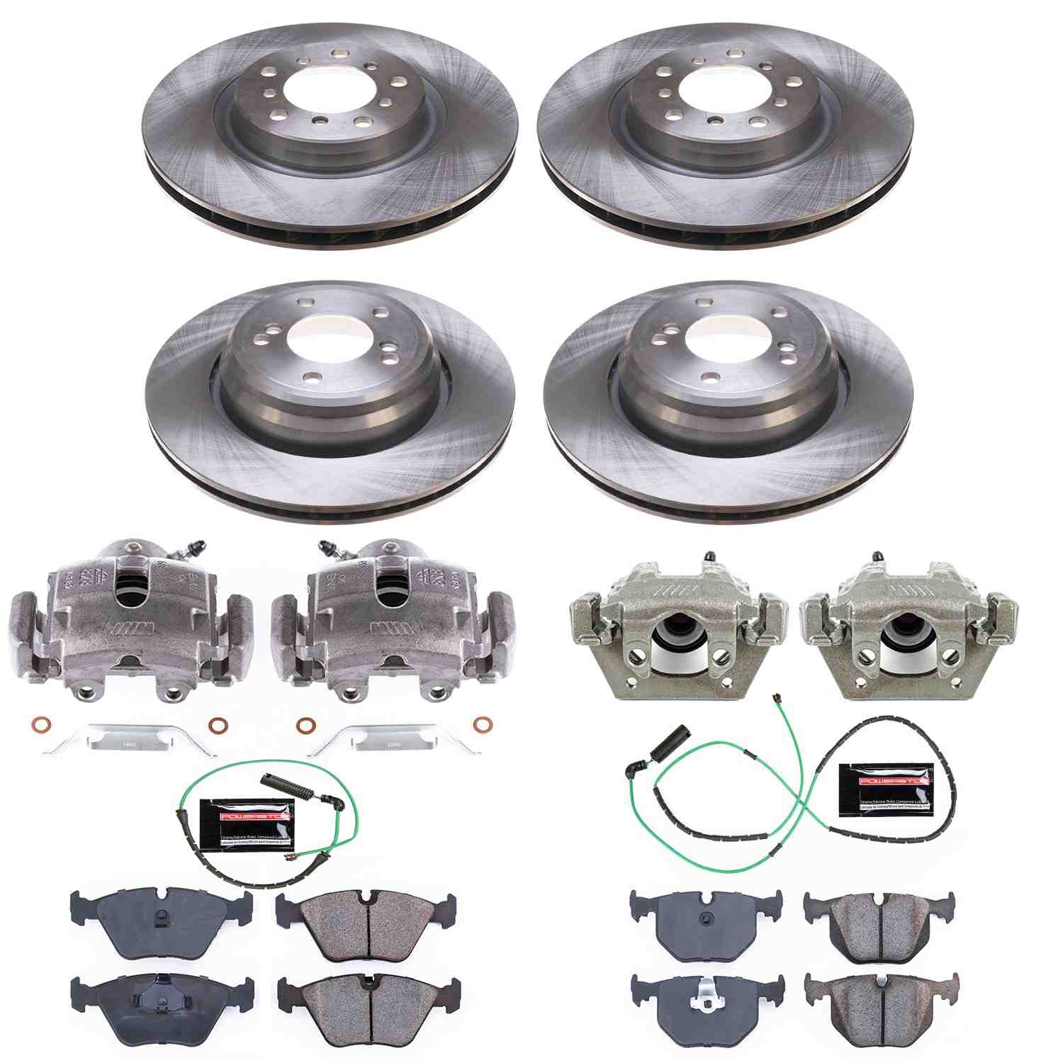Power Stop 01-06 BMW M3 Front & Rear Autospecialty Kit w/Cals