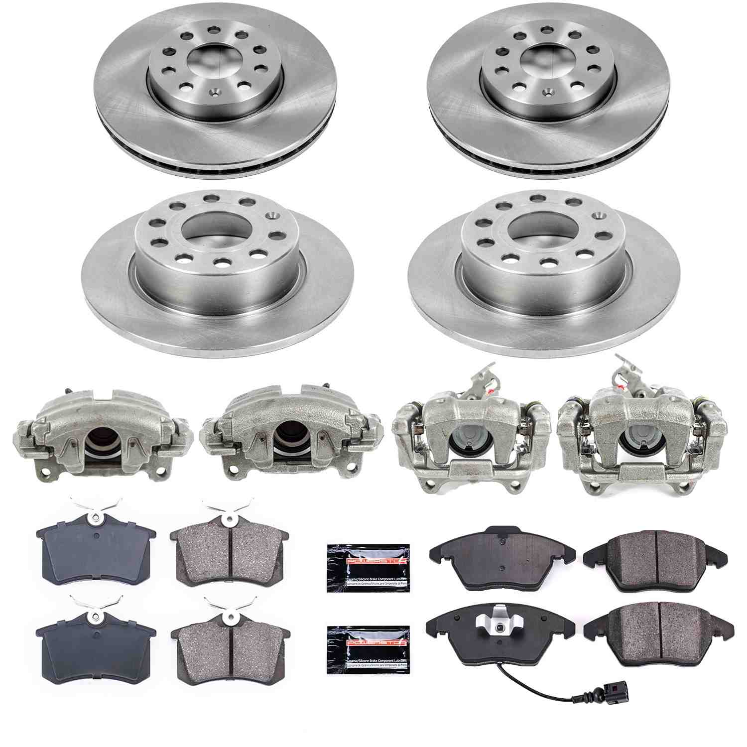 Power Stop 2019 Volkswagen Beetle Front & Rear Autospecialty Brake Kit w/Calipers
