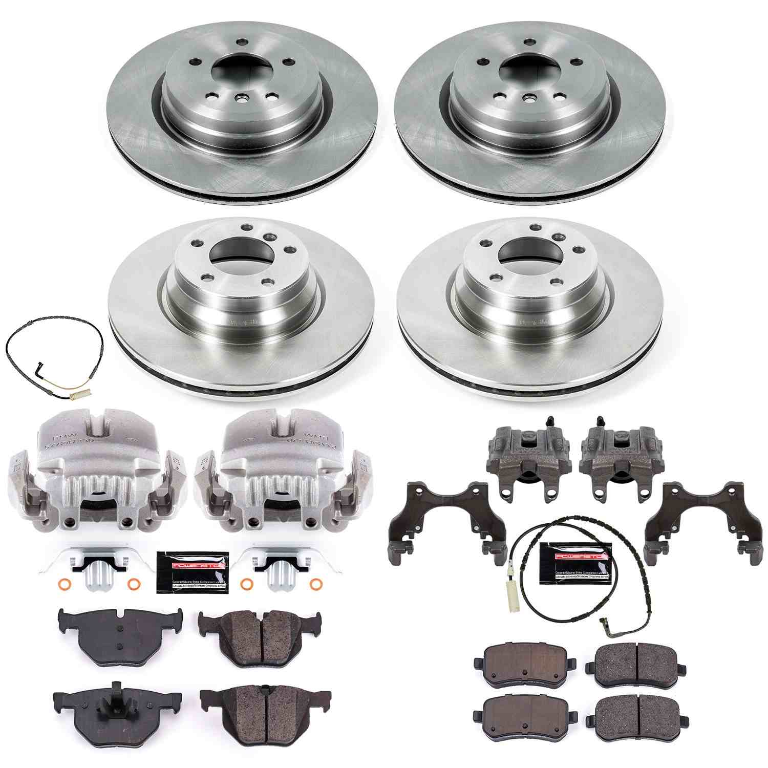 Power Stop 2006 BMW 330xi Front & Rear Autospecialty Brake Kit w/Calipers