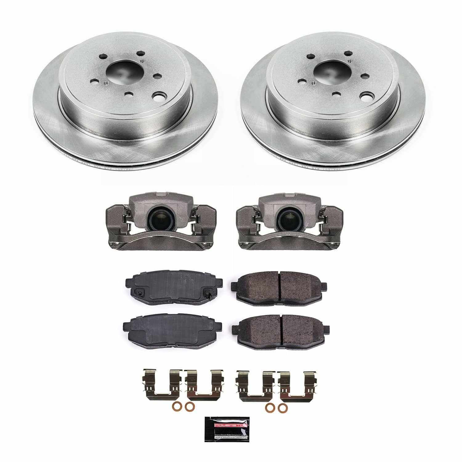 Power Stop 10-14 Subaru Outback Rear Autospecialty Kit w/Cals