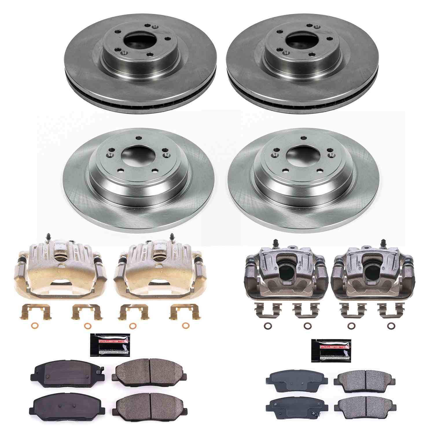 Power Stop 10-11 Hyundai Genesis Front & Rear Autospecialty Brake Kit w/Calipers