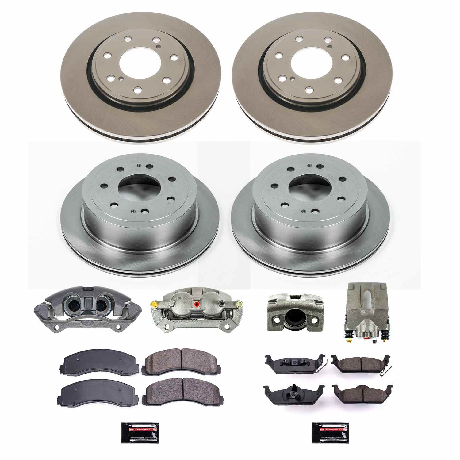 Power Stop 10-11 Ford F-150 Front & Rear Autospecialty Kit w/Cals
