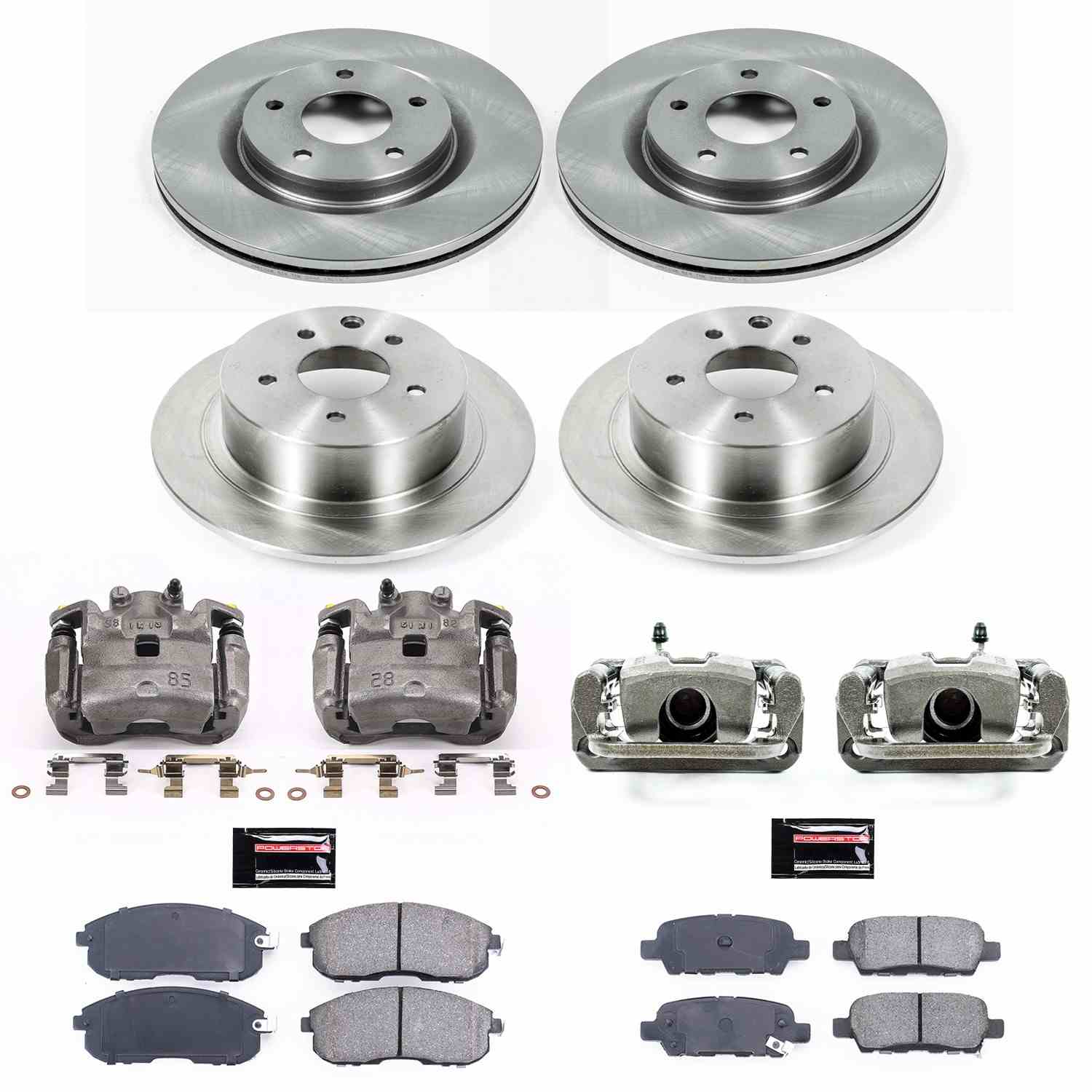 Power Stop 11-17 Nissan Juke Front & Rear Autospecialty Brake Kit w/Calipers