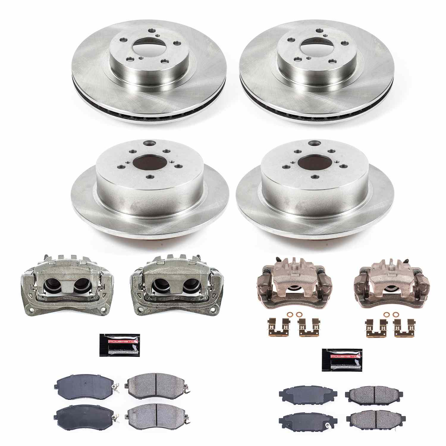 Power Stop 12-16 Subaru Impreza Front & Rear Autospecialty Brake Kit w/Calipers