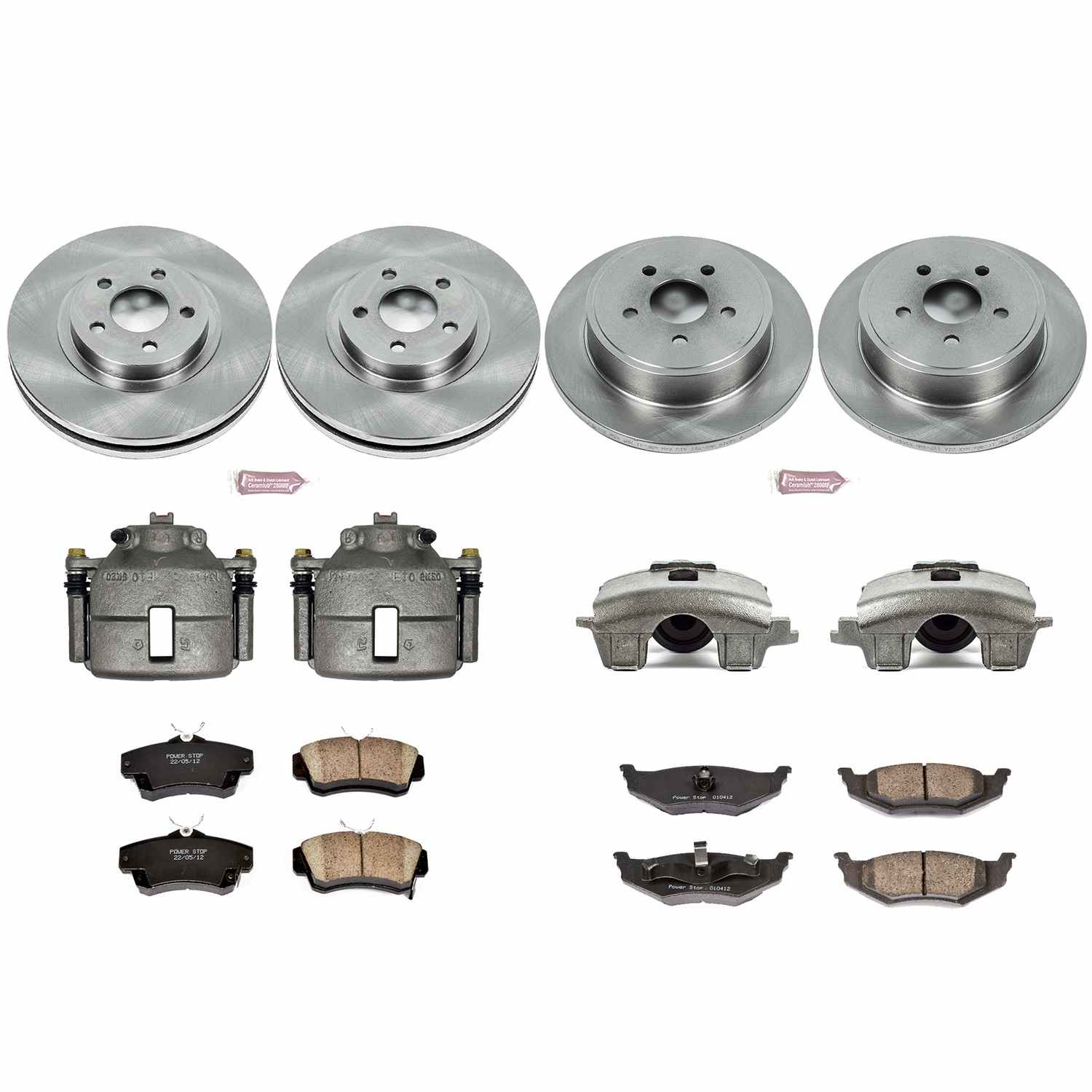 Power Stop 2010 Chrysler PT Cruiser Front & Rear Autospecialty Brake Kit w/Calipers