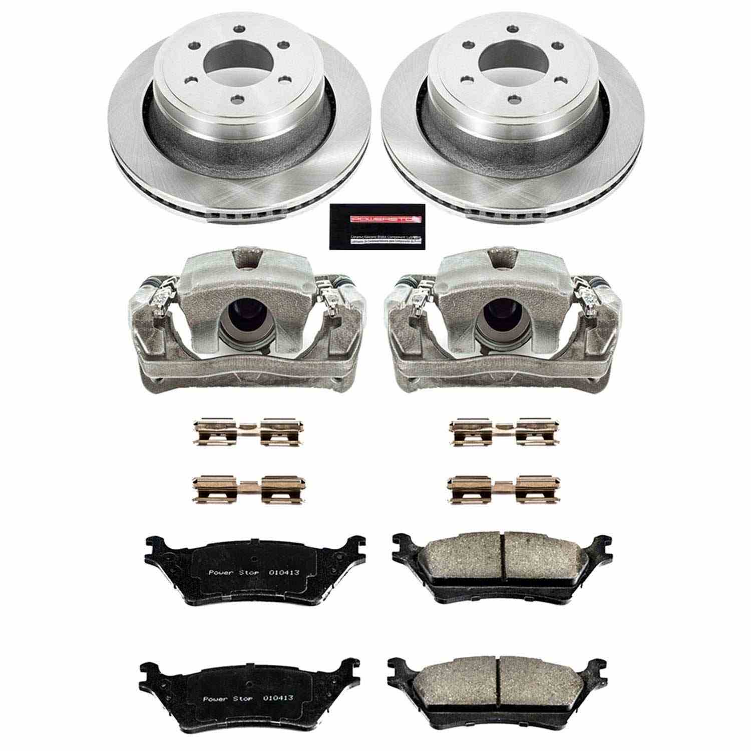 Power Stop 12-18 Ford F-150 Rear Autospecialty Kit w/Cals