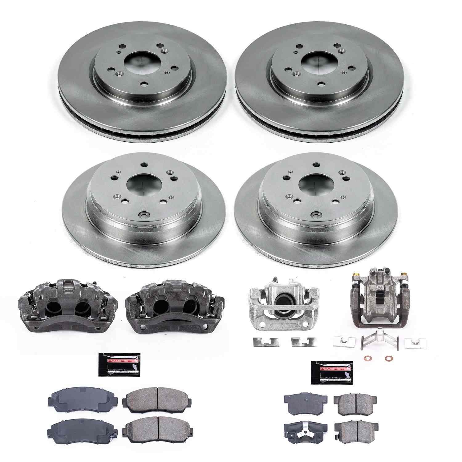 Power Stop 12-16 Honda CR-V Front and Rear Autospecialty Kit w/Calipers