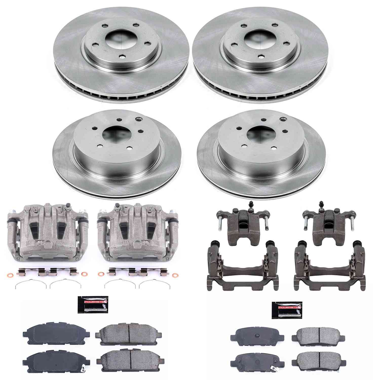Power Stop 11-17 Nissan Quest Front & Rear Autospecialty Brake Kit w/Calipers