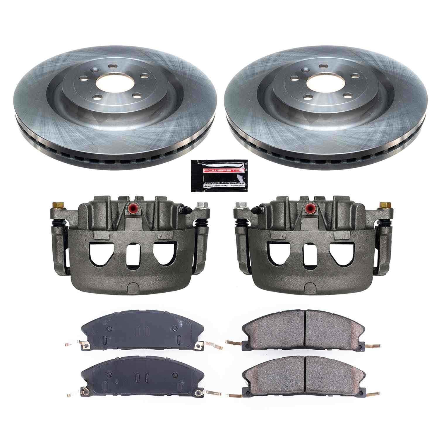 Power Stop 13-19 Lincoln MKT Front Autospecialty Kit w/Cals
