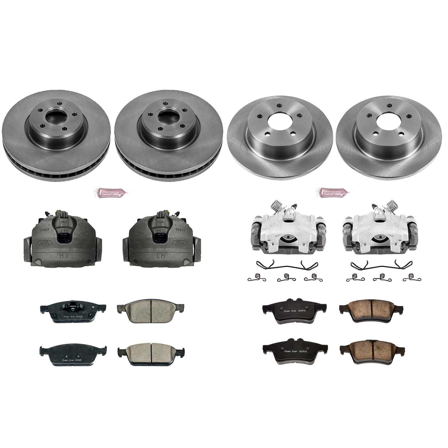 Power Stop 13-16 Ford Escape Front & Rear Autospecialty Kit w/Cals