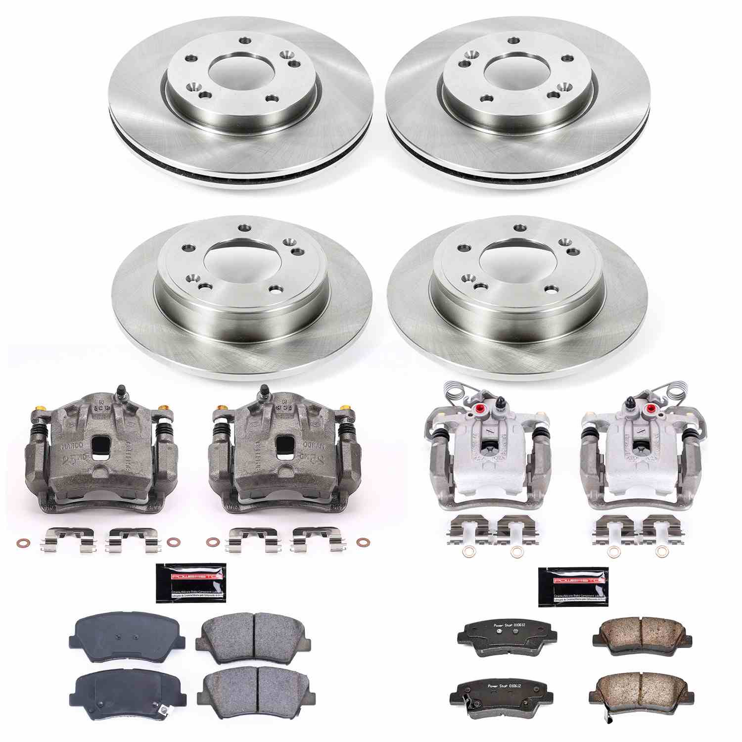 Power Stop 11-16 Hyundai Elantra Front & Rear Autospecialty Brake Kit w/Calipers