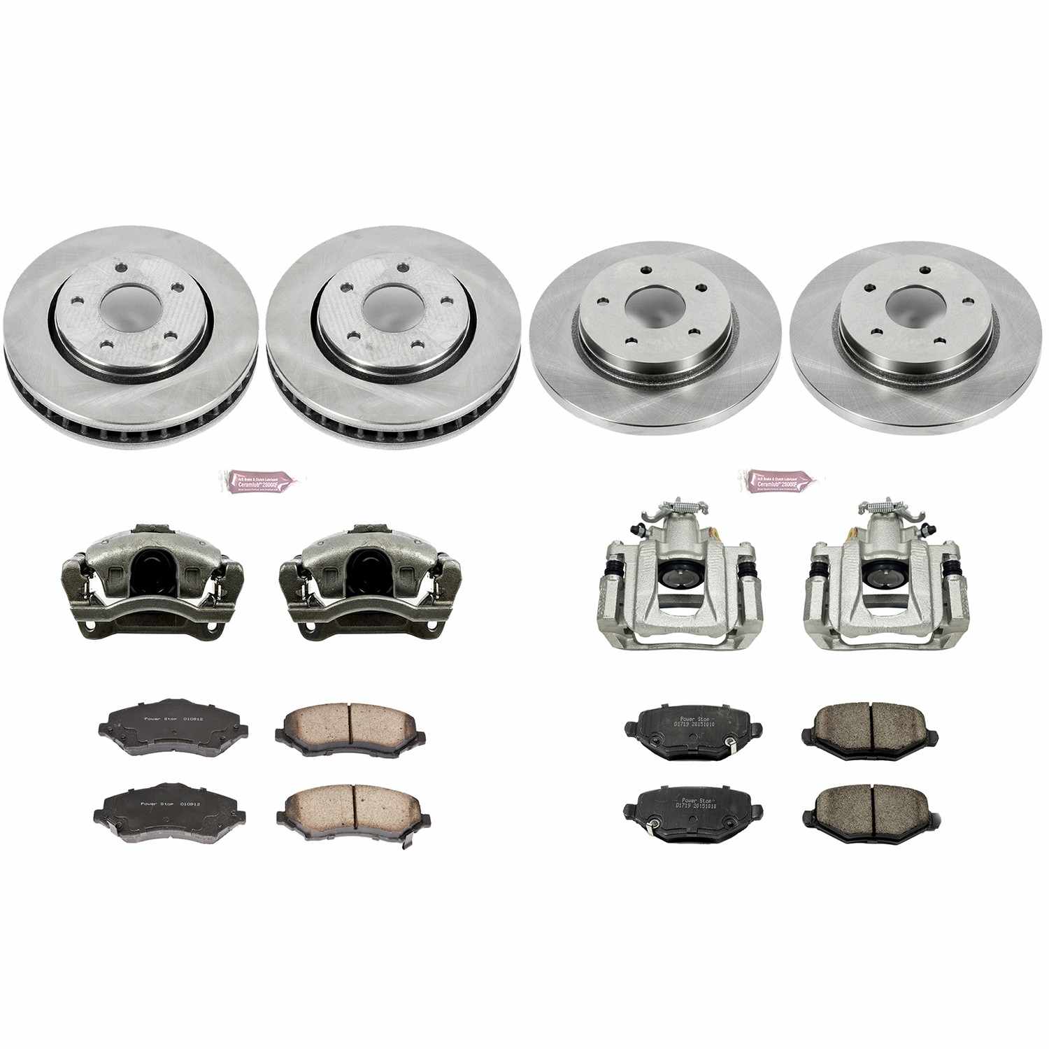 Power Stop 12-16 Chrysler Town & Country Front & Rear Autospecialty Brake Kit w/Calipers