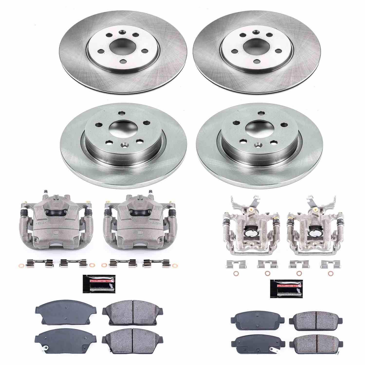Power Stop 13-18 Buick Encore Front & Rear Autospecialty Brake Kit w/Calipers