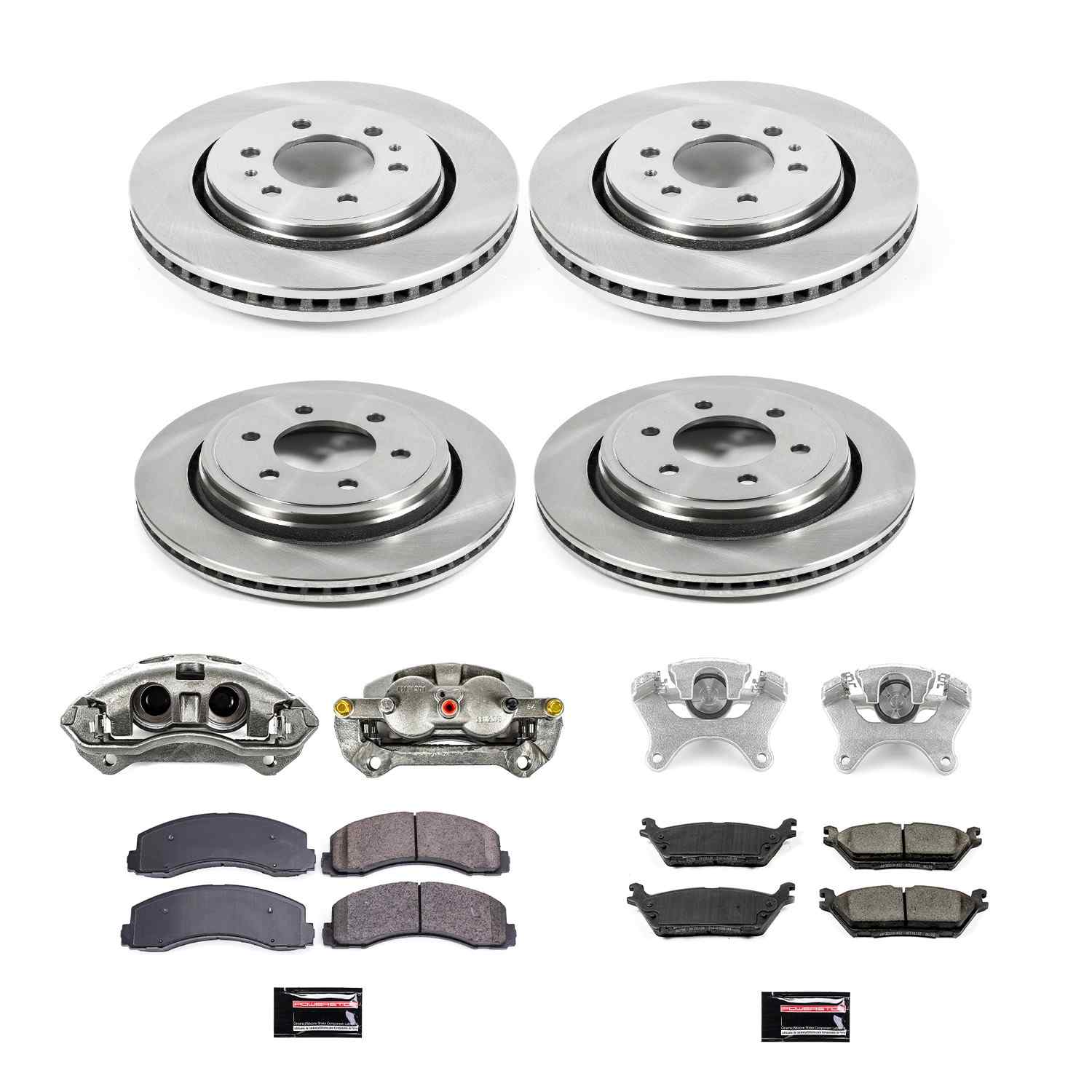 Power Stop 15-17 Ford F-150 Front & Rear Autospecialty Kit w/Cals