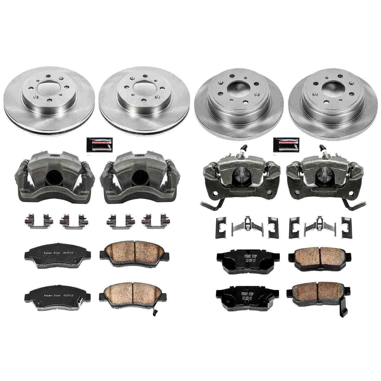 Power Stop 94-97 Honda Civic del Sol Front & Rear Autospecialty Brake Kit w/Calipers