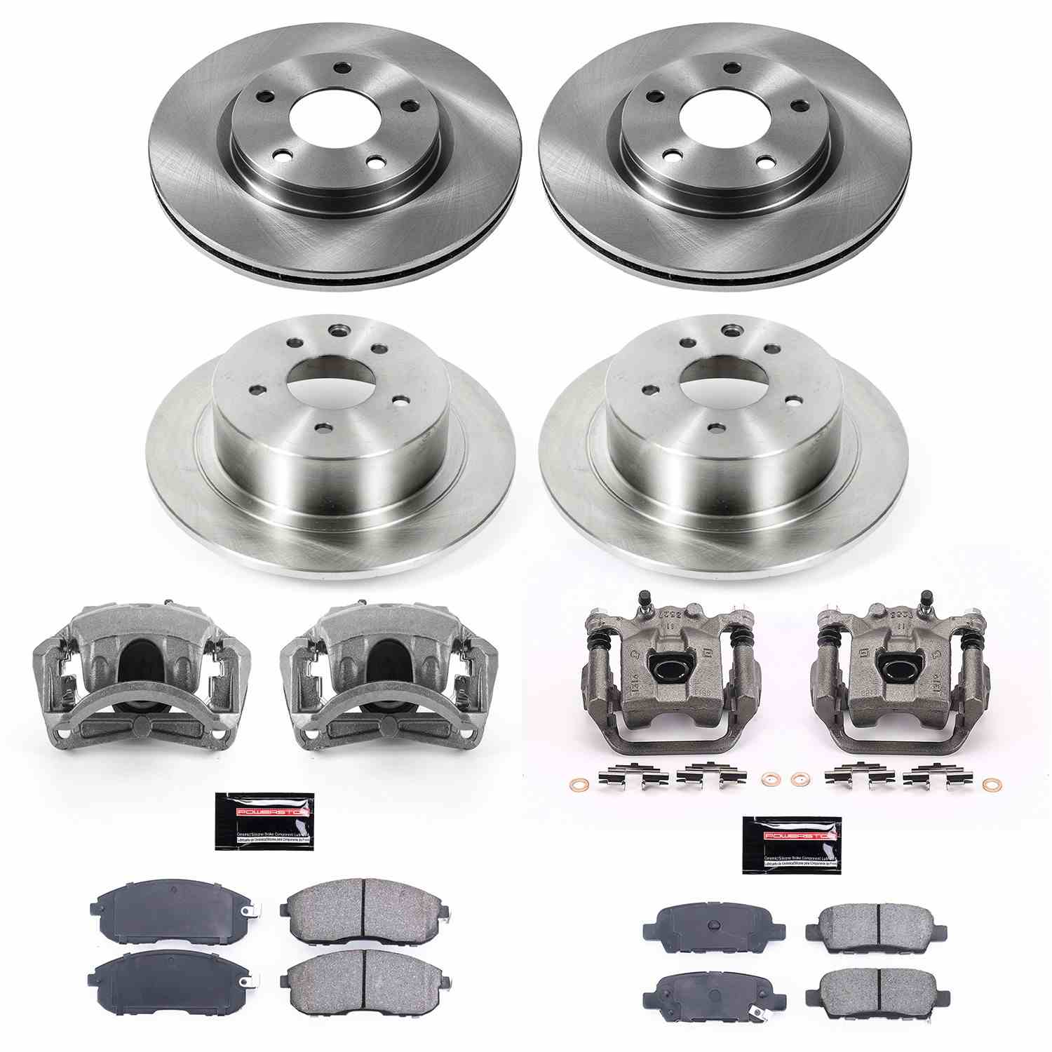 Power Stop 17-18 Nissan Sentra Front & Rear Autospecialty Brake Kit w/Calipers