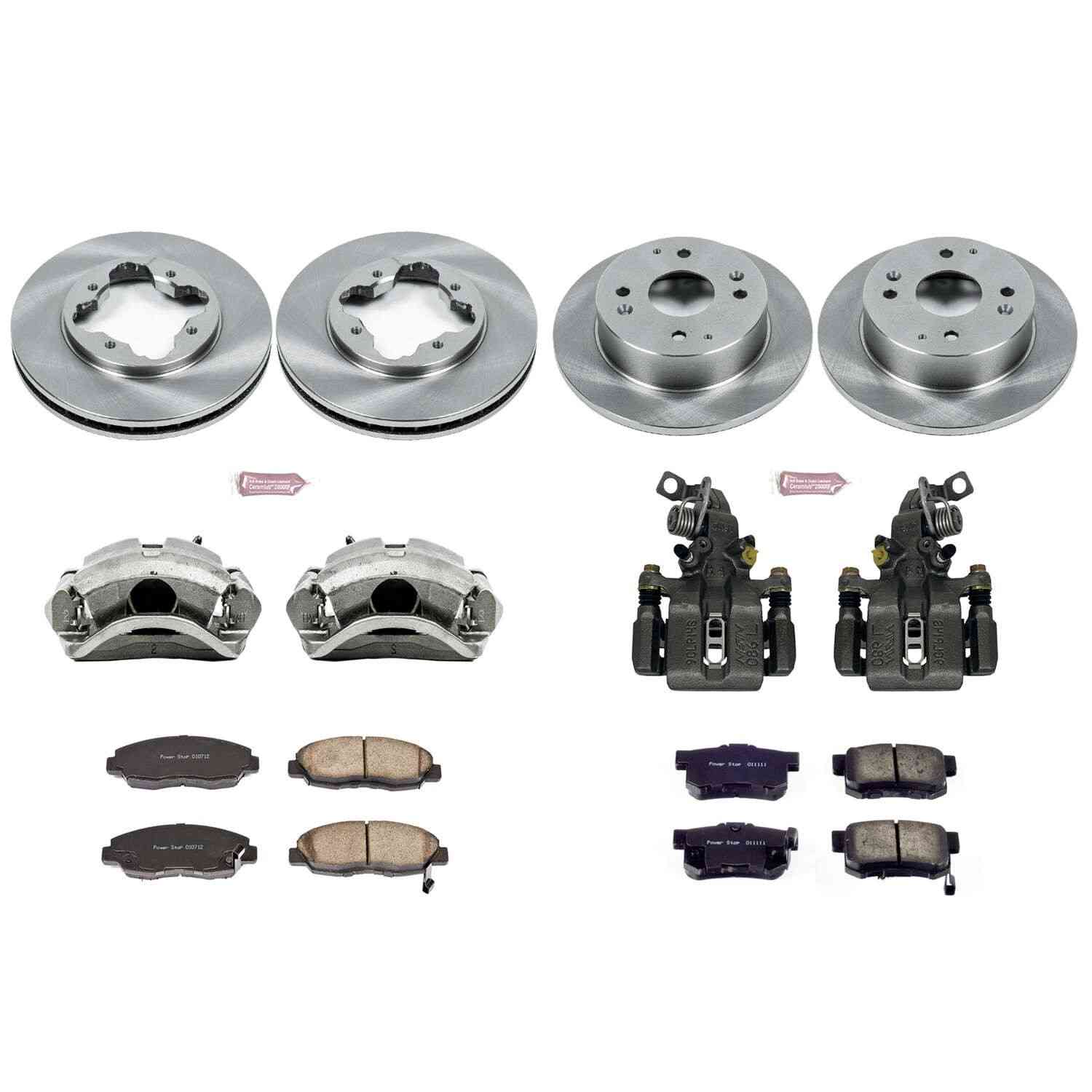 Power Stop 1997 Acura CL Front & Rear Autospecialty Brake Kit w/Calipers