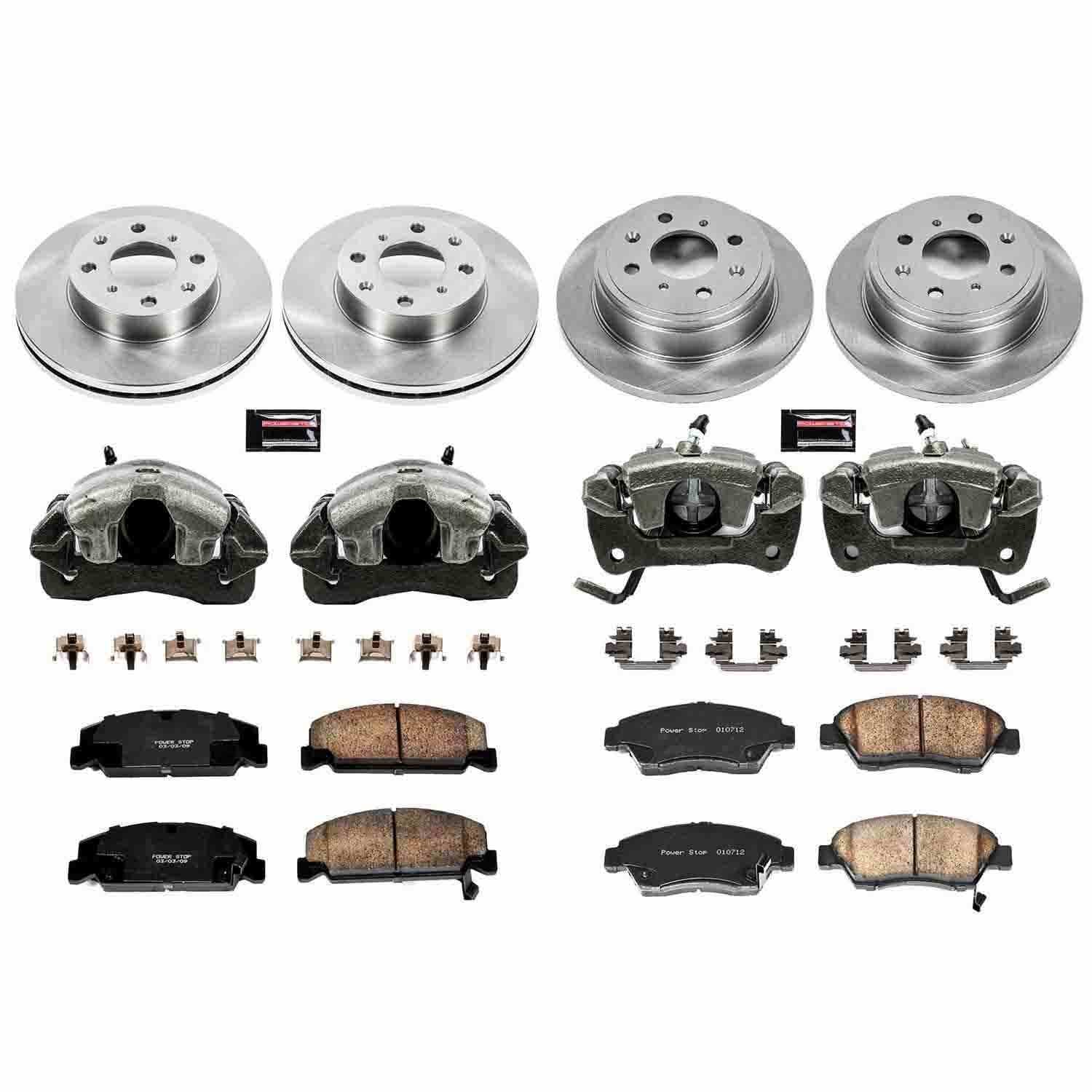 Power Stop 92-95 Honda Civic Front & Rear Autospecialty Brake Kit w/Calipers
