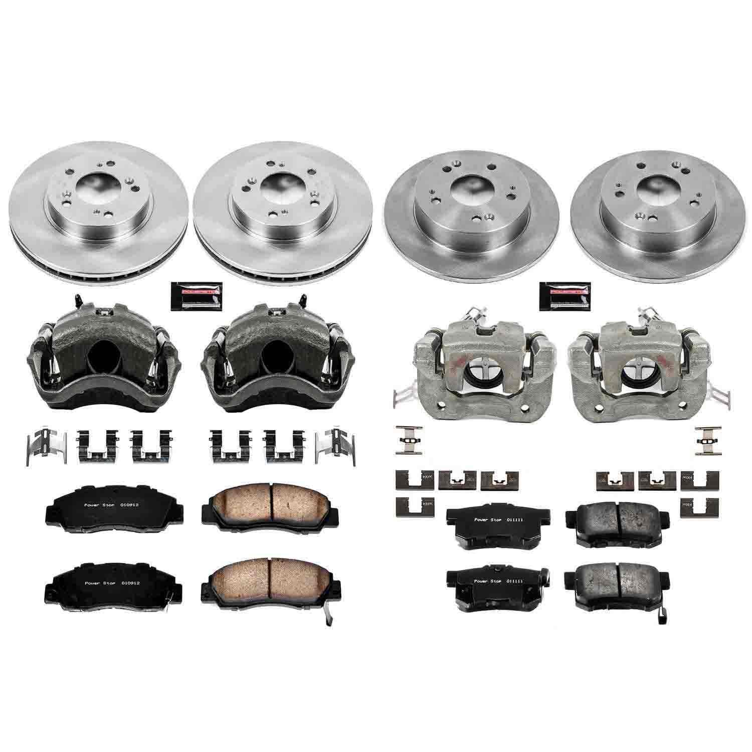 Power Stop 97-01 Honda Prelude Front & Rear Autospecialty Brake Kit w/Calipers