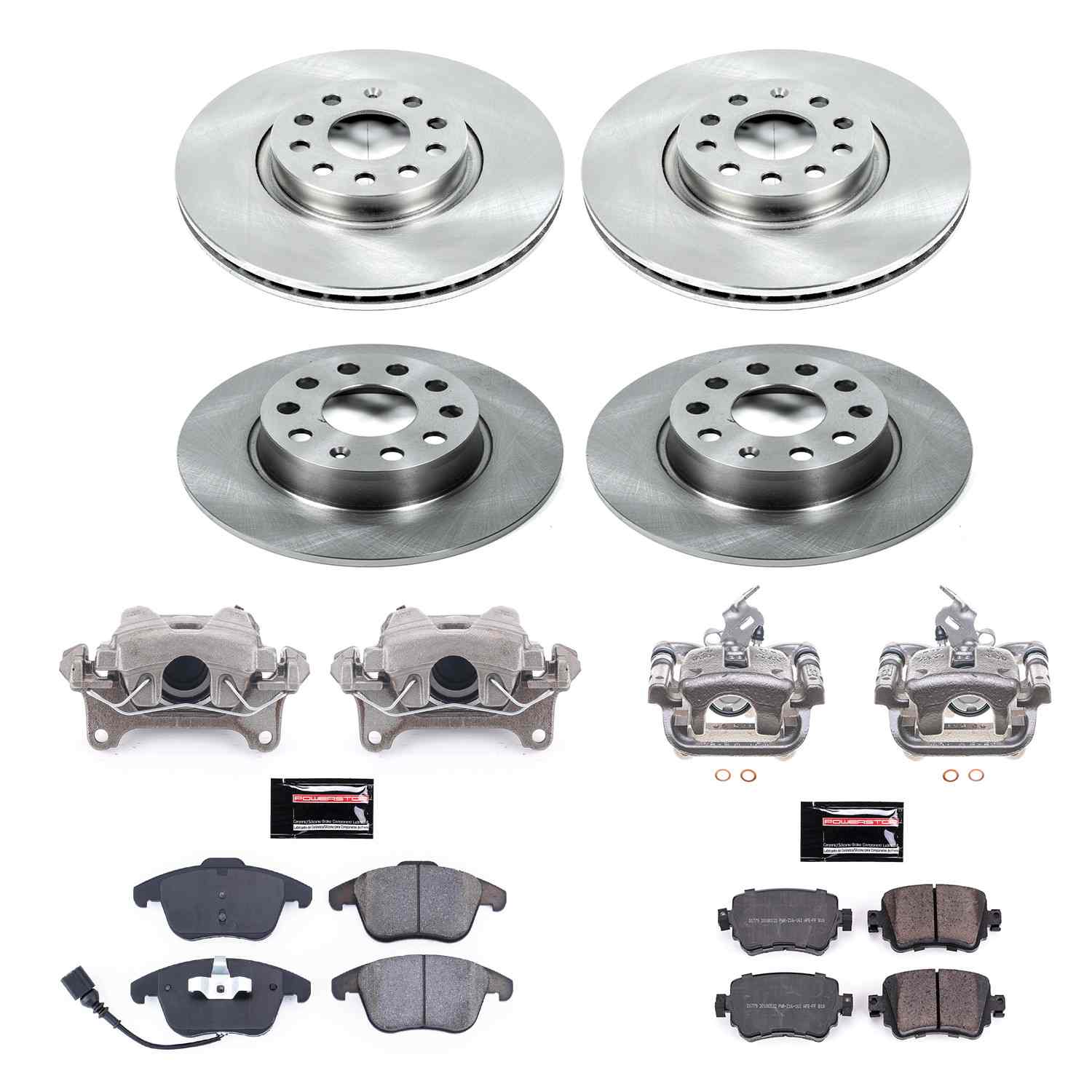 Power Stop 15-18 Volkswagen Passat Front & Rear Autospecialty Brake Kit w/Calipers