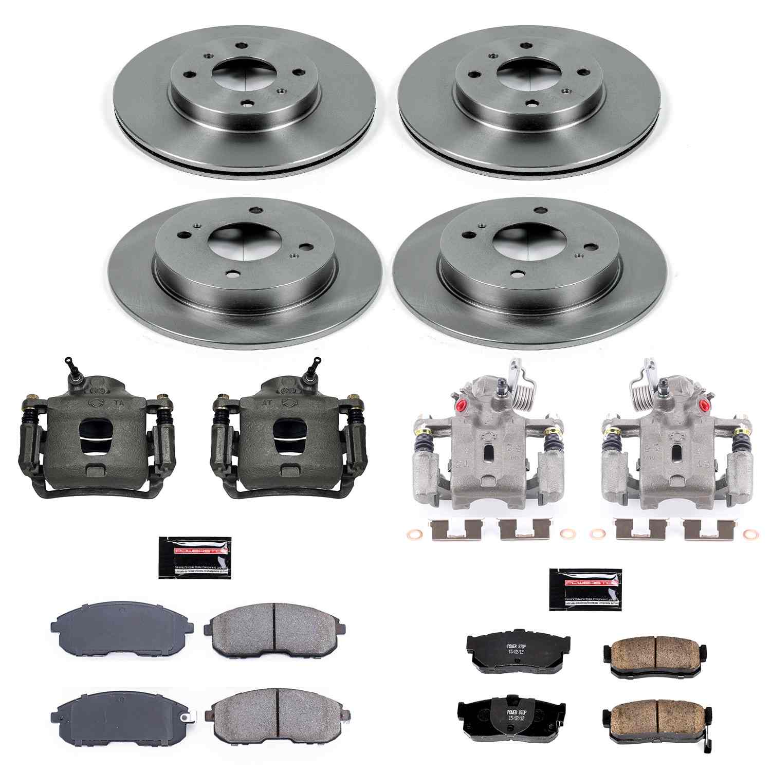 Power Stop 99-01 Infiniti G20 Front & Rear Autospecialty Brake Kit w/Calipers