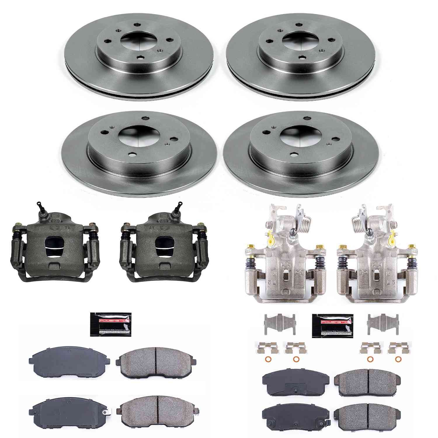 Power Stop 02-06 Nissan Sentra Front & Rear Autospecialty Brake Kit w/Calipers