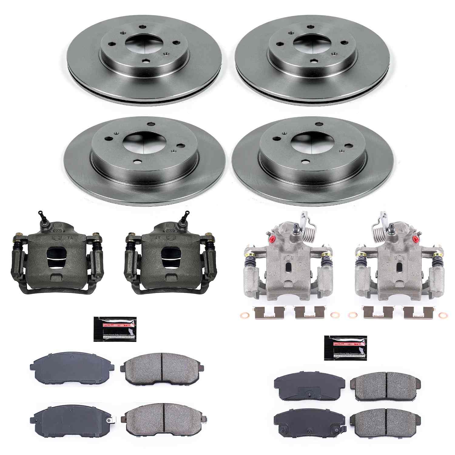 Power Stop 01-02 Infiniti G20 Front & Rear Autospecialty Brake Kit w/Calipers