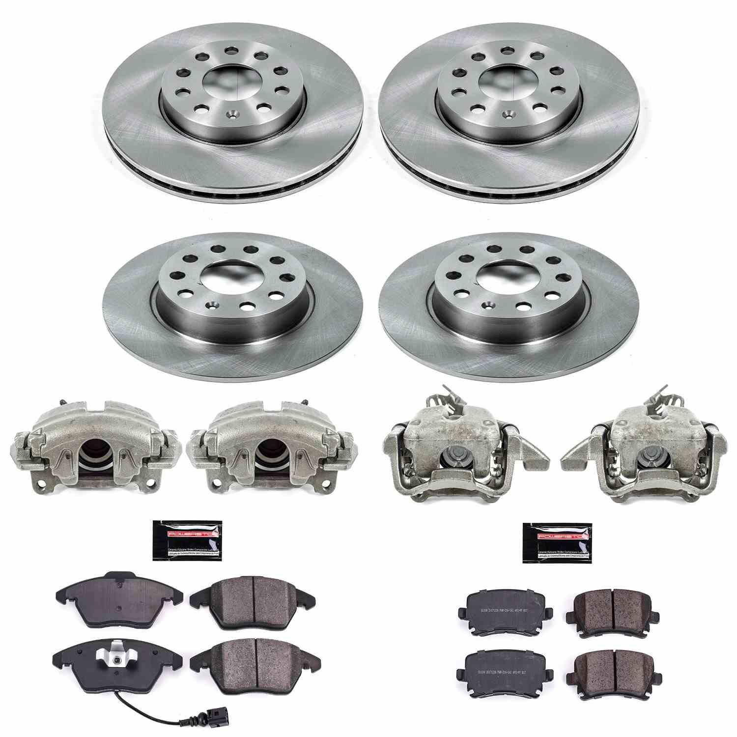 Power Stop 2010 Volkswagen Golf Front & Rear Autospecialty Brake Kit w/Calipers
