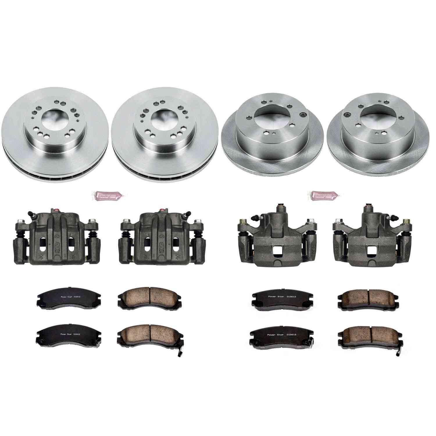 Power Stop 2000 Mitsubishi Eclipse Front & Rear Autospecialty Brake Kit w/Calipers