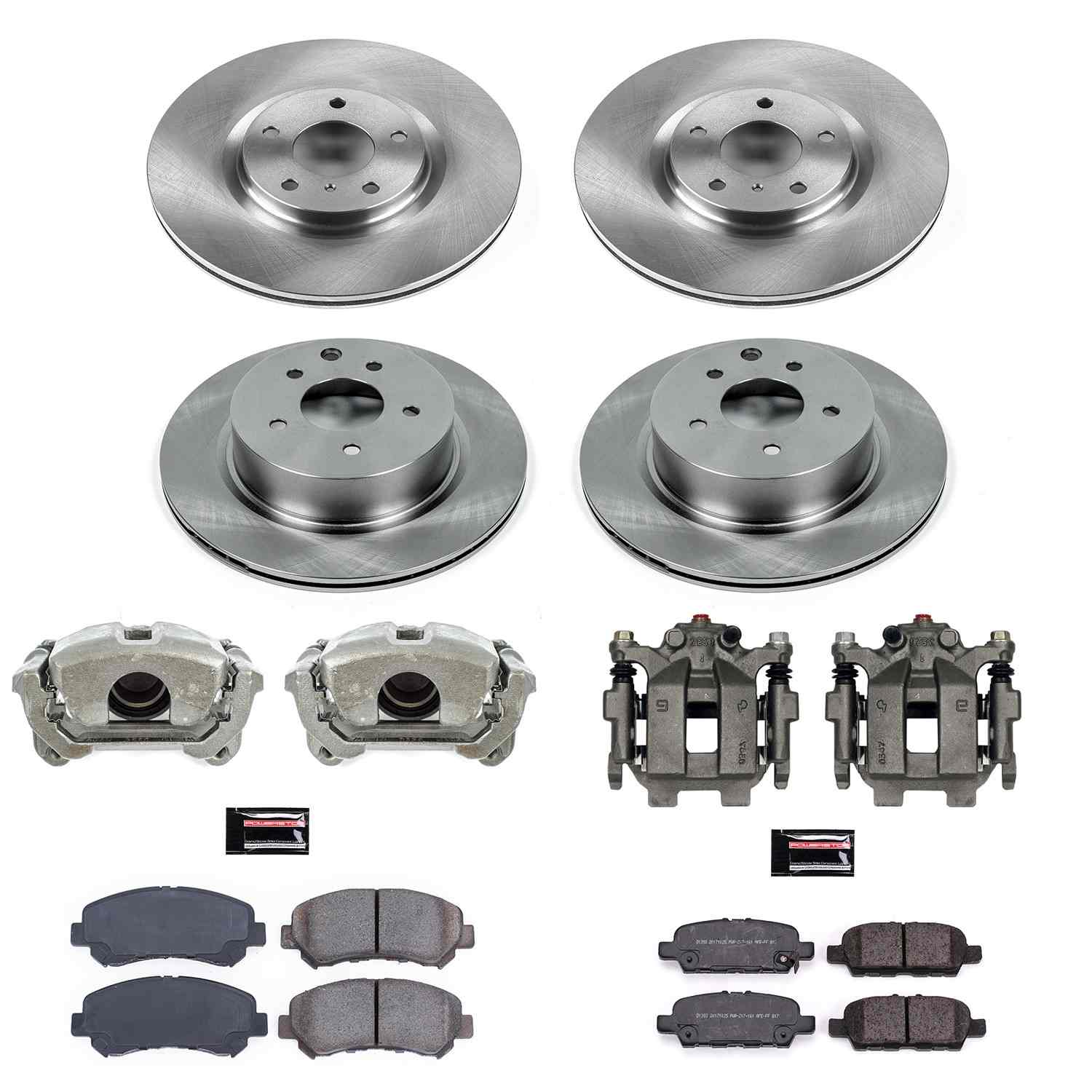 Power Stop 16-20 Nissan Maxima Front & Rear Autospecialty Kit w/Cals