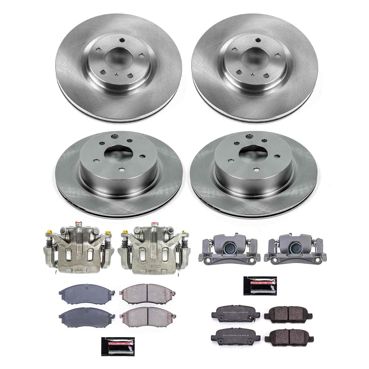 Power Stop 14-15 Infiniti QX50 Front & Rear Autospecialty Kit w/Cals