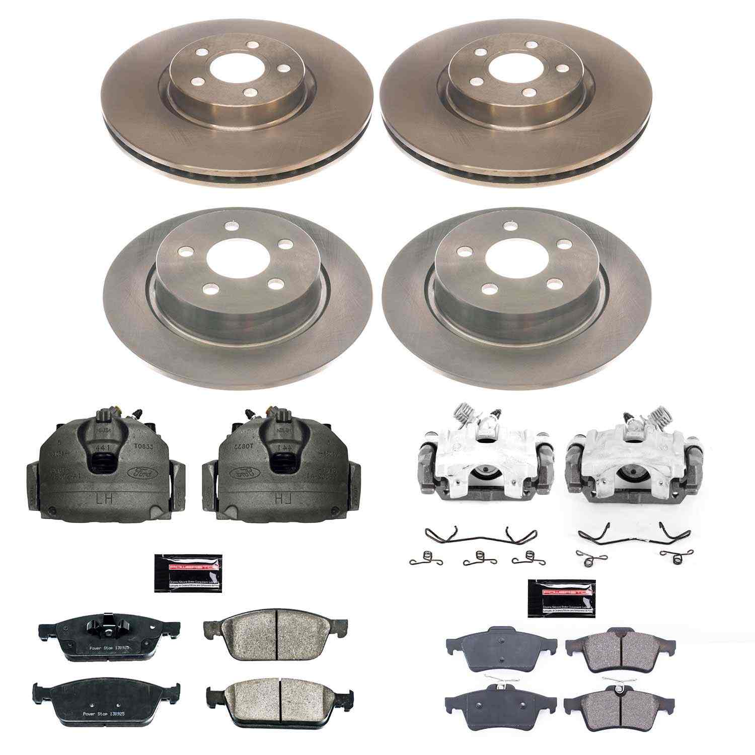 Power Stop 18-21 Ford Transit Connect Front & Rear Autospecialty Kit w/Cals