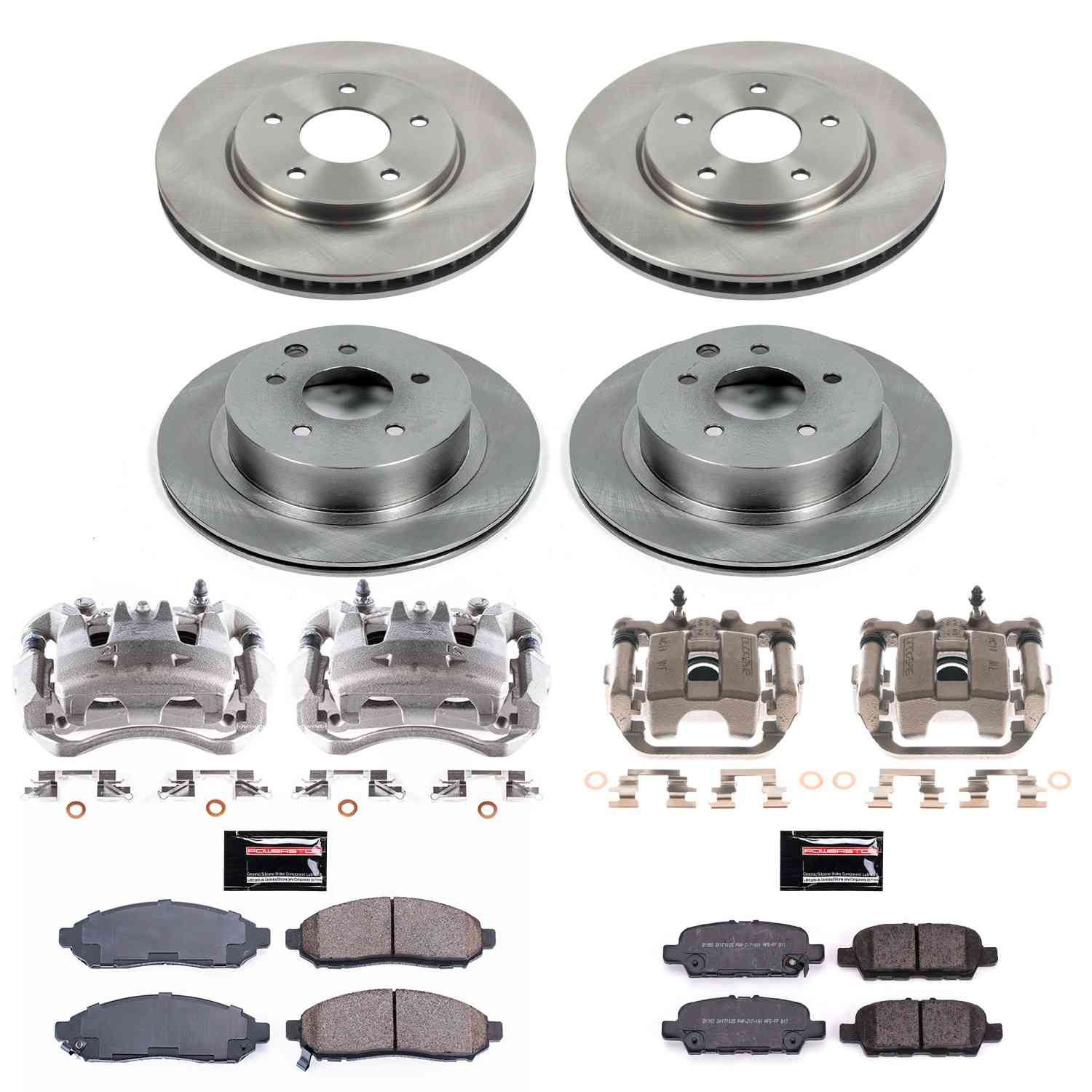 Power Stop 11-14 Nissan Leaf Front & Rear Autospecialty Brake Kit w/Calipers