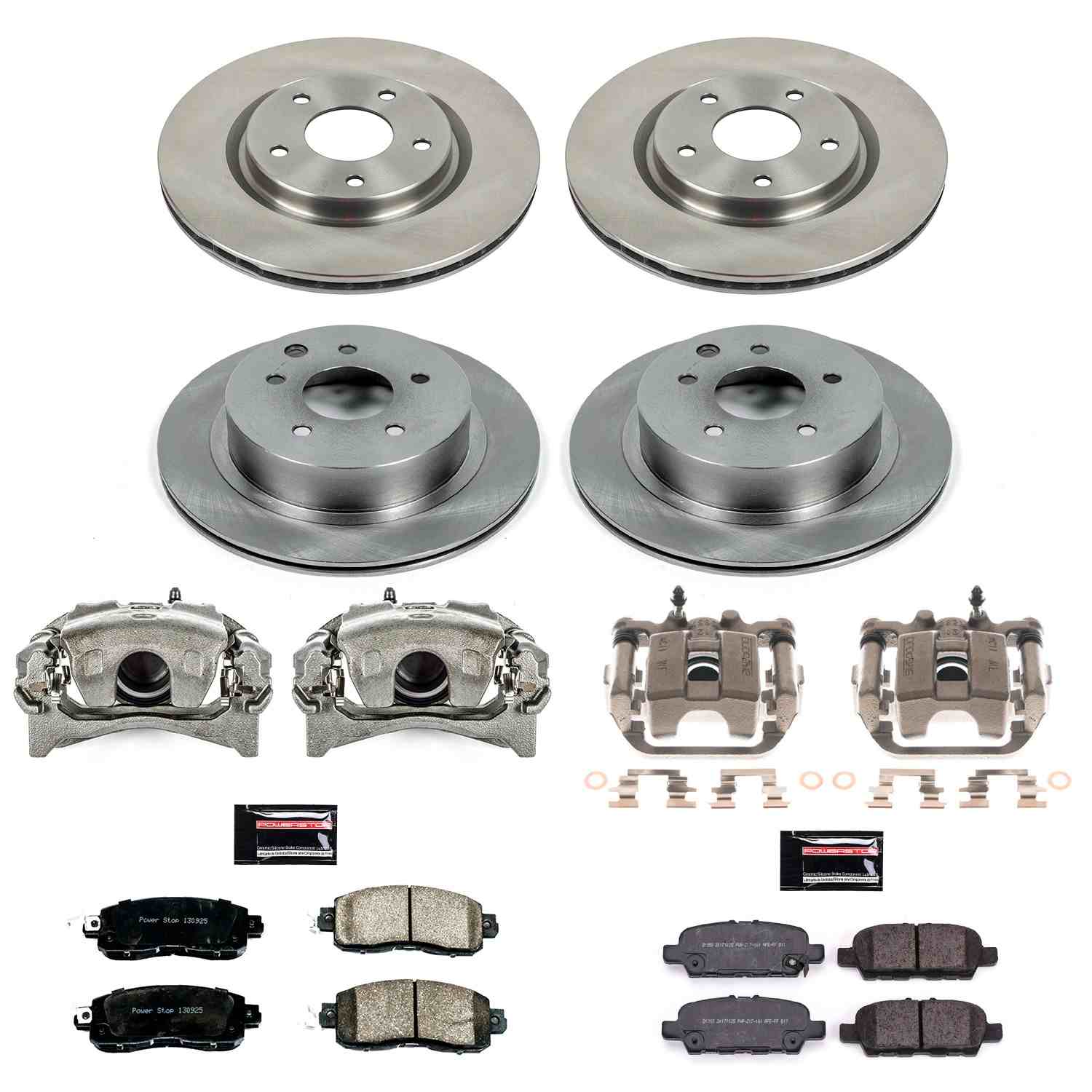 Power Stop 14-17 Nissan Leaf Front & Rear Autospecialty Brake Kit w/Calipers