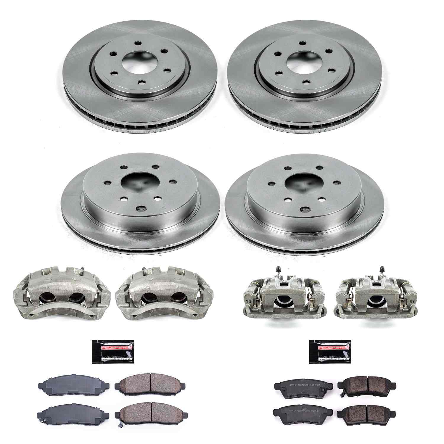 Power Stop 16-22 Nissan Frontier Front & Rear Autospecialty Kit w/Cals
