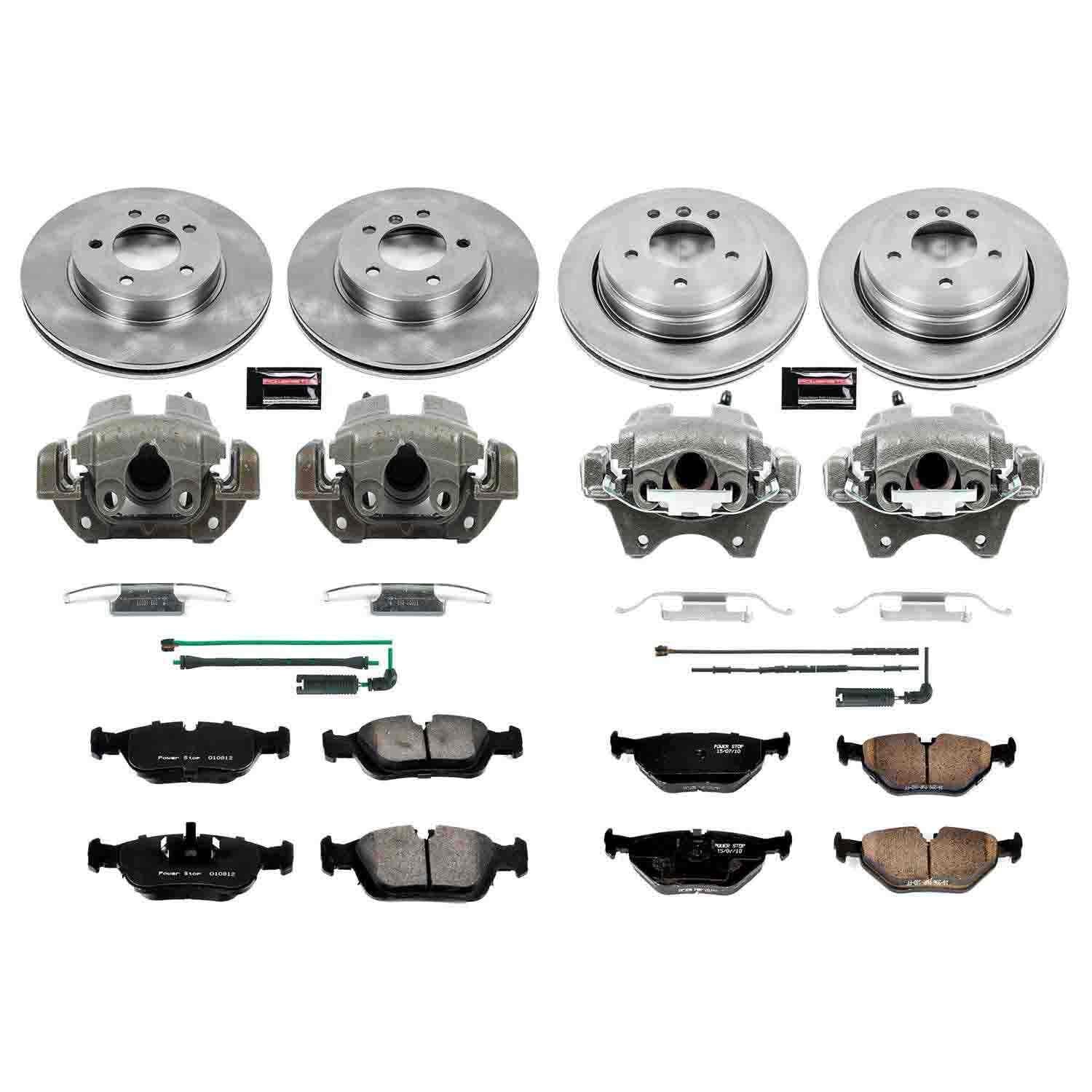 Power Stop 01-05 BMW 325xi Front & Rear Autospecialty Brake Kit w/Calipers