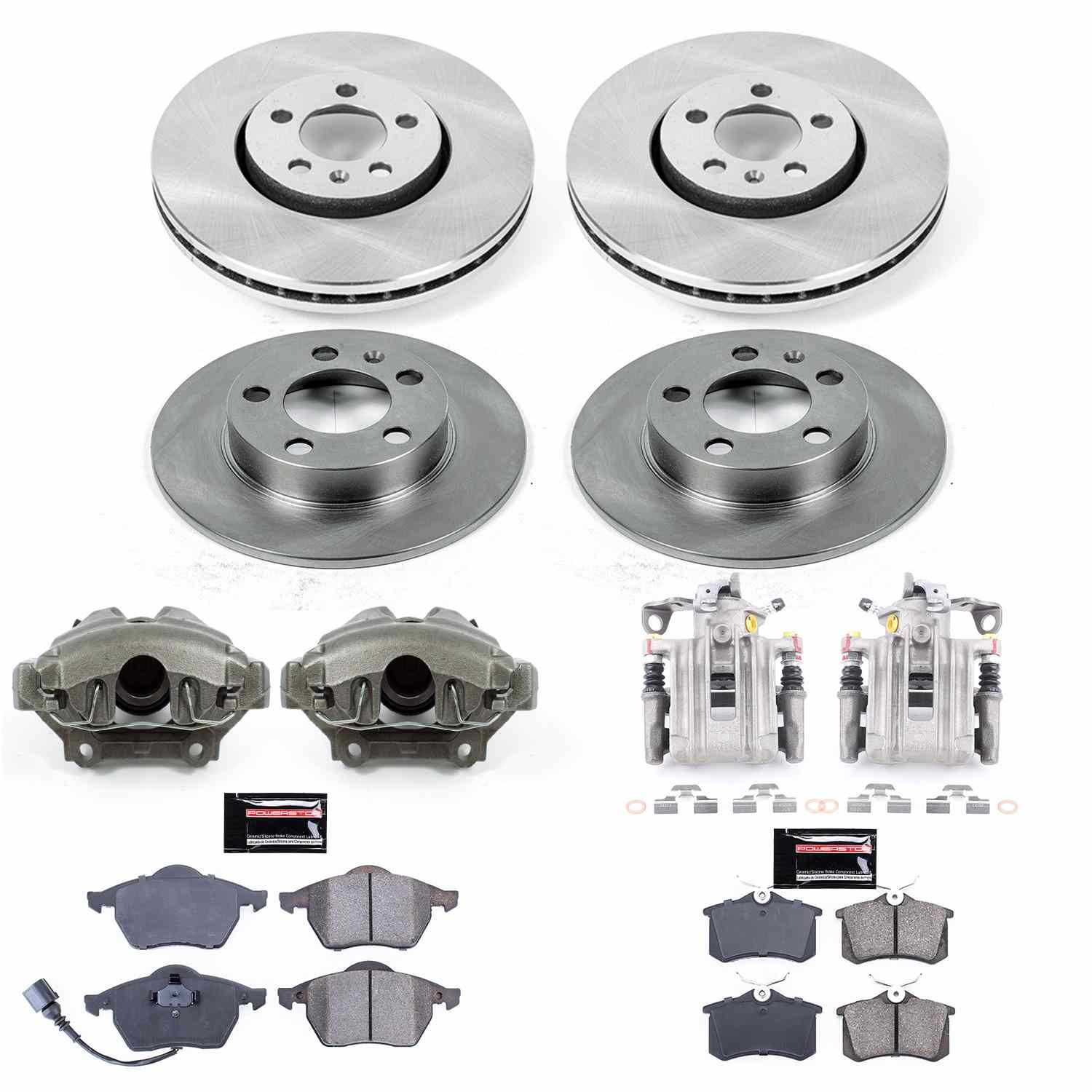 Power Stop 1999 Volkswagen Beetle Front & Rear Autospecialty Brake Kit w/Calipers