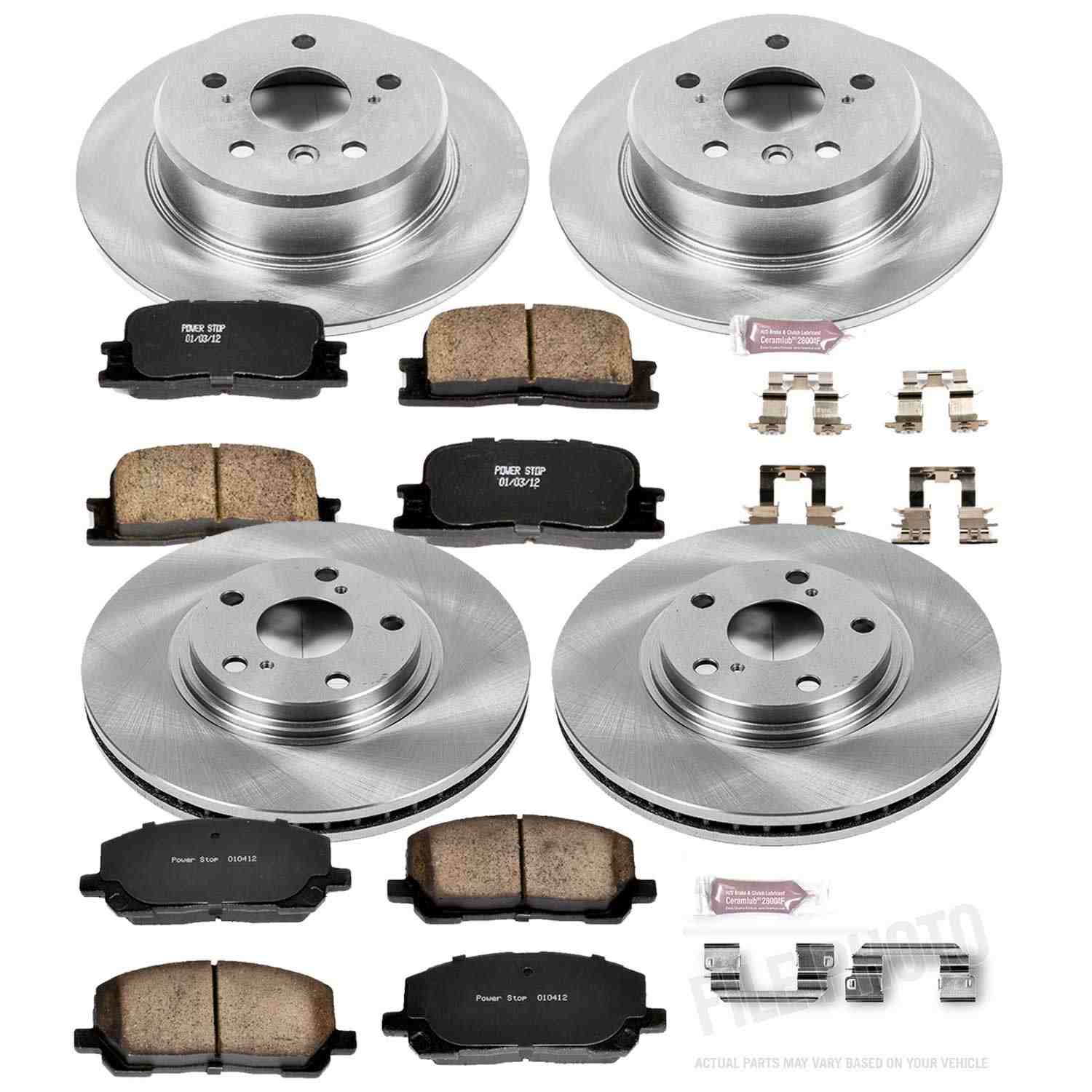 Power Stop 01-03 Toyota Highlander Front & Rear Autospecialty Brake Kit