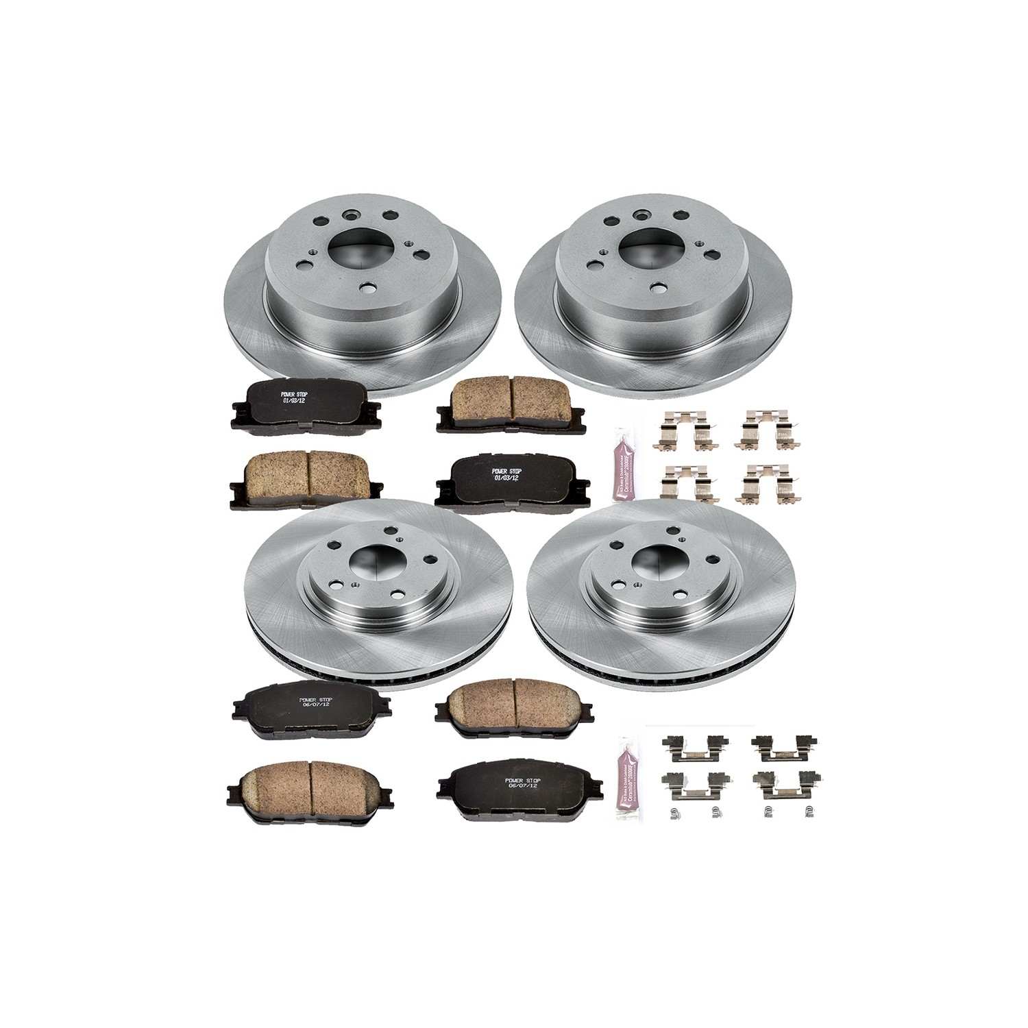 Power Stop 04-06 Lexus ES330 Front & Rear Autospecialty Brake Kit